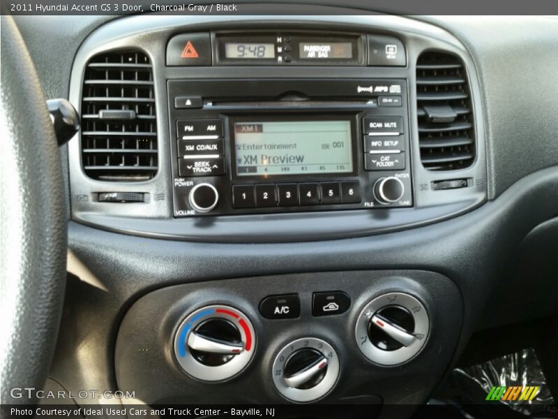 Charcoal Gray / Black 2011 Hyundai Accent GS 3 Door