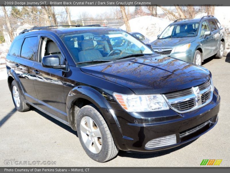 Brilliant Black Crystal Pearl / Dark Slate Gray/Light Graystone 2009 Dodge Journey SXT