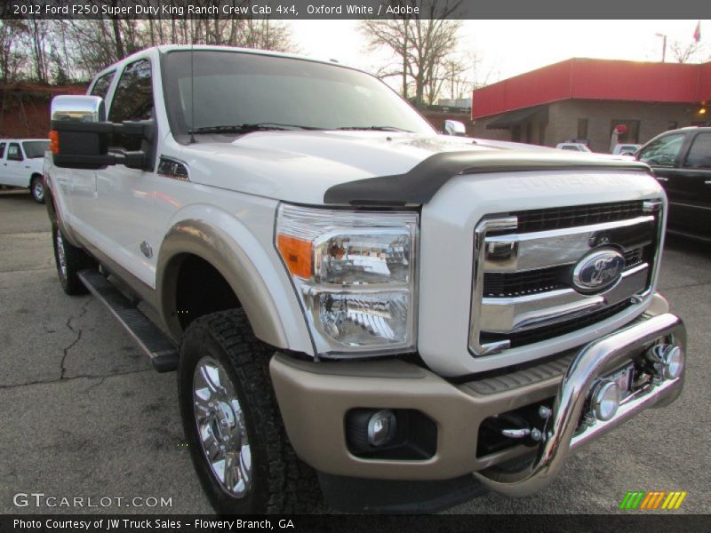 Oxford White / Adobe 2012 Ford F250 Super Duty King Ranch Crew Cab 4x4