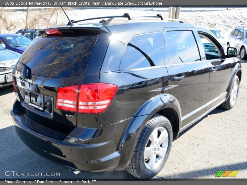 Brilliant Black Crystal Pearl / Dark Slate Gray/Light Graystone 2009 Dodge Journey SXT