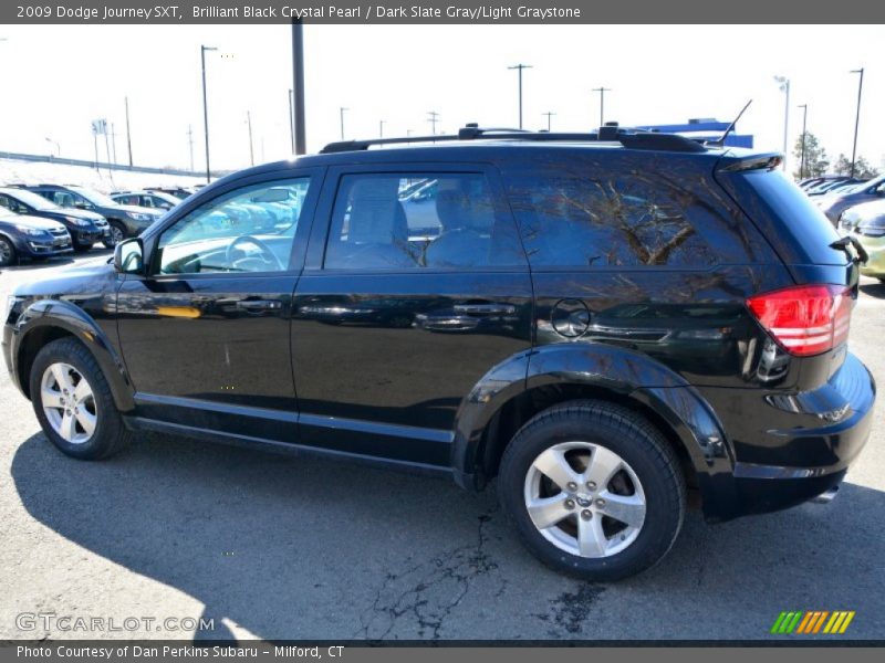 Brilliant Black Crystal Pearl / Dark Slate Gray/Light Graystone 2009 Dodge Journey SXT