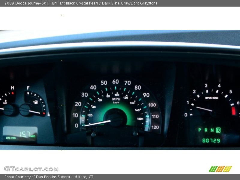Brilliant Black Crystal Pearl / Dark Slate Gray/Light Graystone 2009 Dodge Journey SXT
