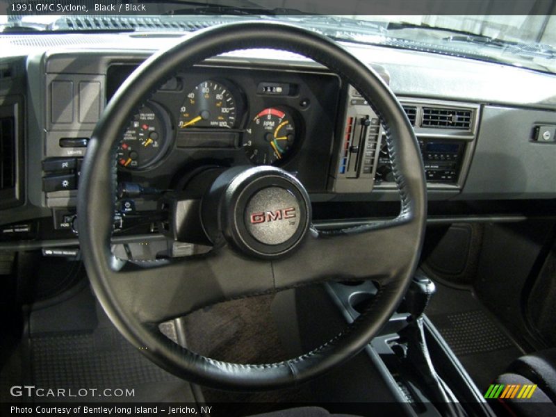 1991 GMC Syclone Black / Black with Red Piping, Dashboard - 1991 GMC Syclone 