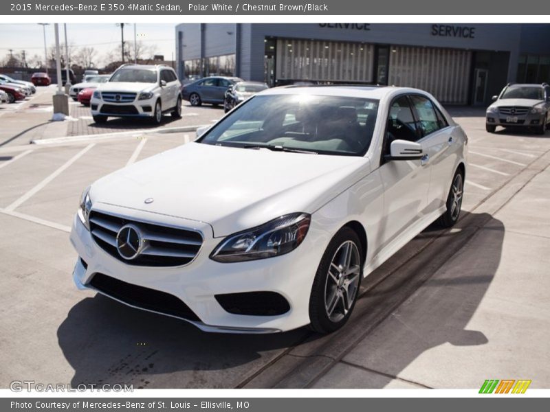 Polar White / Chestnut Brown/Black 2015 Mercedes-Benz E 350 4Matic Sedan