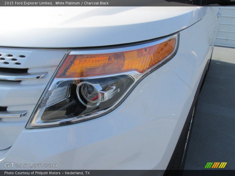 White Platinum / Charcoal Black 2015 Ford Explorer Limited