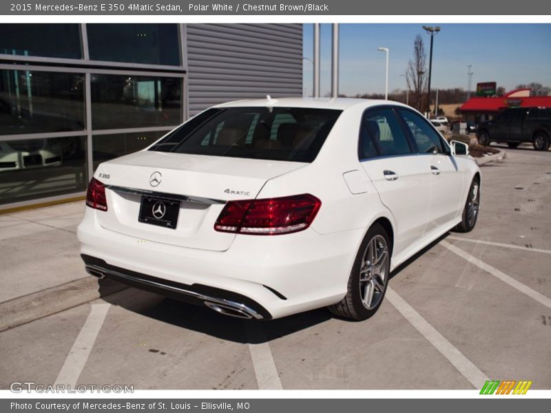 Polar White / Chestnut Brown/Black 2015 Mercedes-Benz E 350 4Matic Sedan