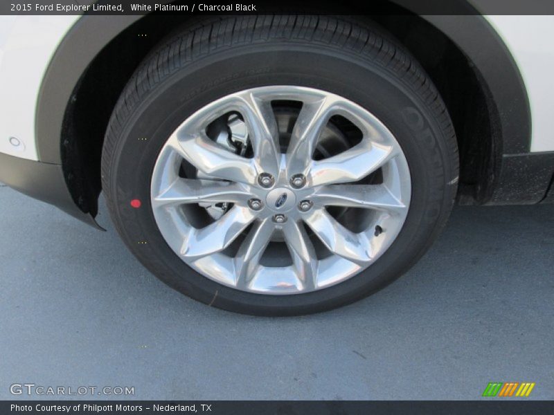 White Platinum / Charcoal Black 2015 Ford Explorer Limited