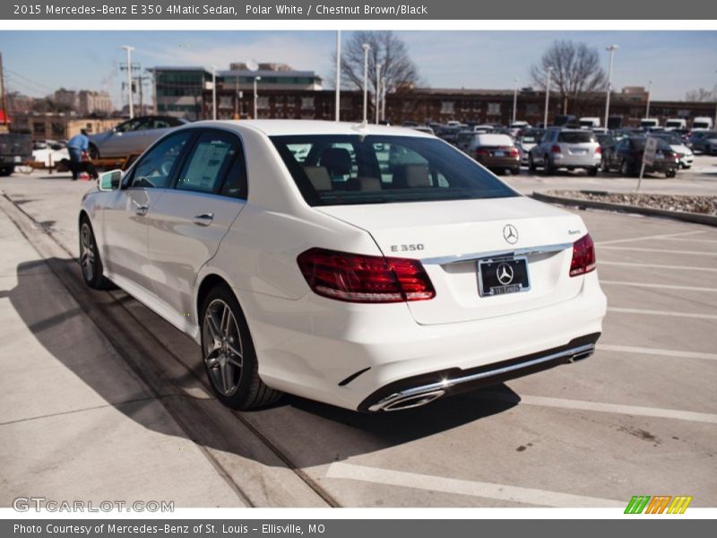 Polar White / Chestnut Brown/Black 2015 Mercedes-Benz E 350 4Matic Sedan