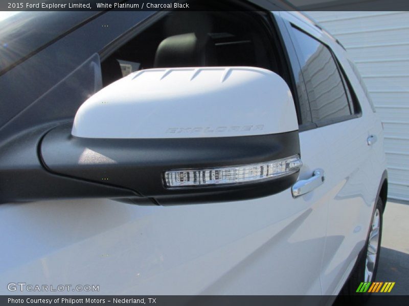 White Platinum / Charcoal Black 2015 Ford Explorer Limited