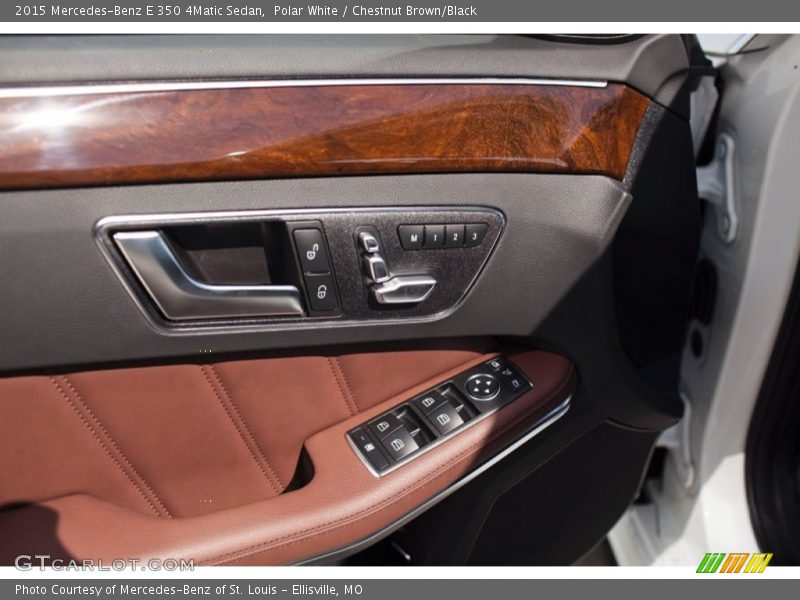 Polar White / Chestnut Brown/Black 2015 Mercedes-Benz E 350 4Matic Sedan