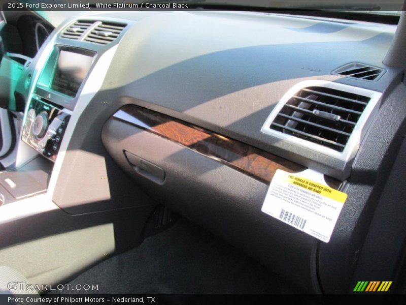 White Platinum / Charcoal Black 2015 Ford Explorer Limited