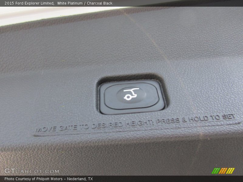 White Platinum / Charcoal Black 2015 Ford Explorer Limited