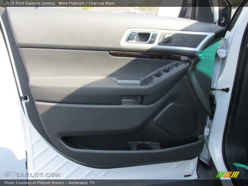 White Platinum / Charcoal Black 2015 Ford Explorer Limited