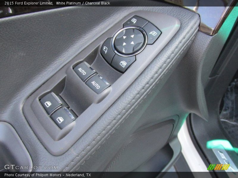 White Platinum / Charcoal Black 2015 Ford Explorer Limited