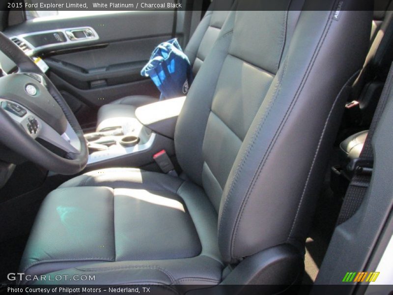 White Platinum / Charcoal Black 2015 Ford Explorer Limited