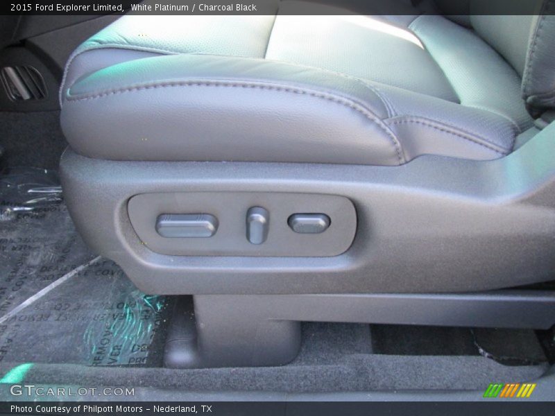 White Platinum / Charcoal Black 2015 Ford Explorer Limited