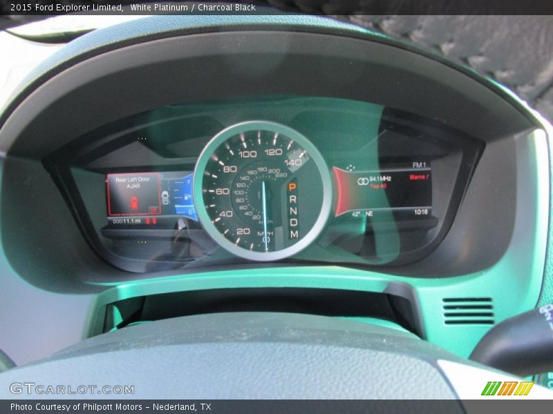 White Platinum / Charcoal Black 2015 Ford Explorer Limited