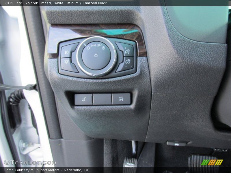 White Platinum / Charcoal Black 2015 Ford Explorer Limited