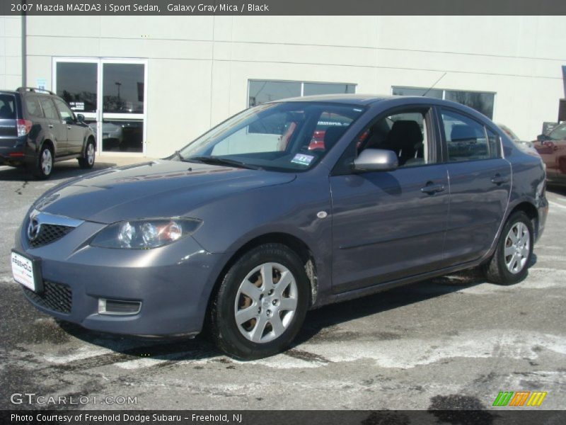 Galaxy Gray Mica / Black 2007 Mazda MAZDA3 i Sport Sedan
