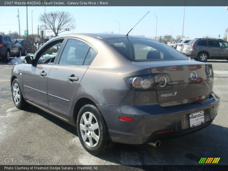 Galaxy Gray Mica / Black 2007 Mazda MAZDA3 i Sport Sedan