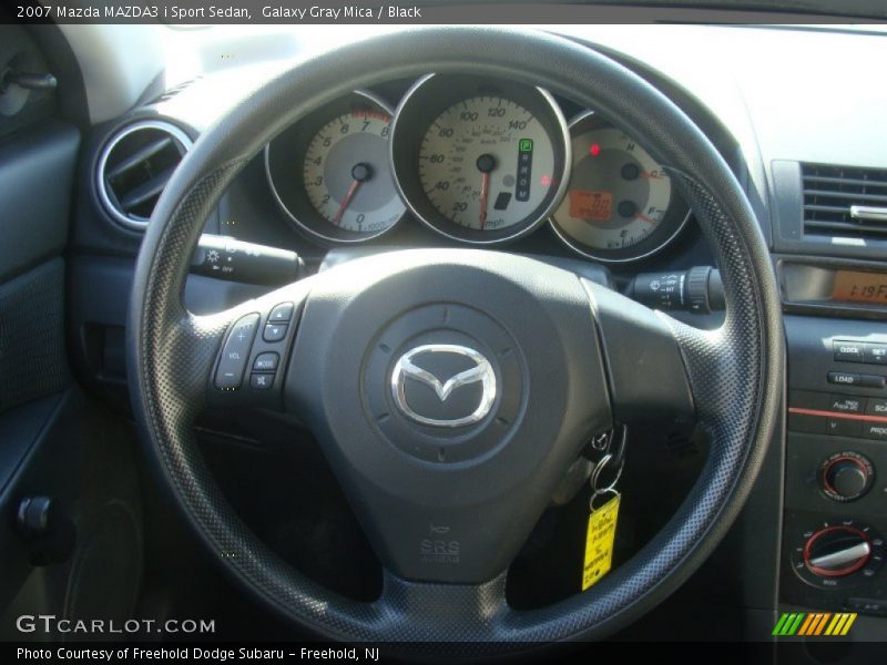 Galaxy Gray Mica / Black 2007 Mazda MAZDA3 i Sport Sedan