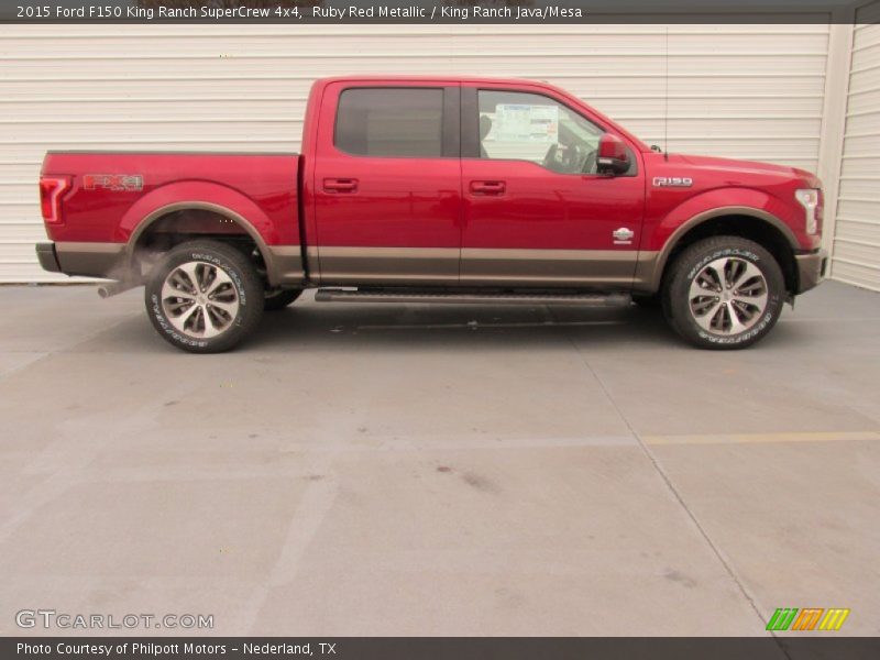 Ruby Red Metallic / King Ranch Java/Mesa 2015 Ford F150 King Ranch SuperCrew 4x4