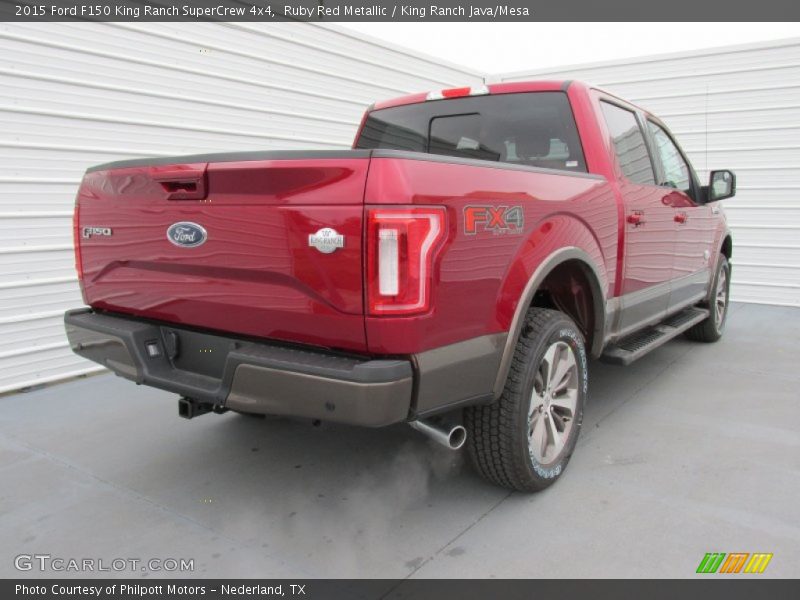 Ruby Red Metallic / King Ranch Java/Mesa 2015 Ford F150 King Ranch SuperCrew 4x4