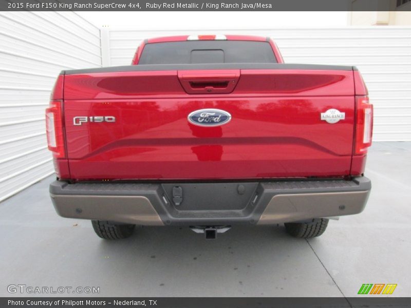 Ruby Red Metallic / King Ranch Java/Mesa 2015 Ford F150 King Ranch SuperCrew 4x4