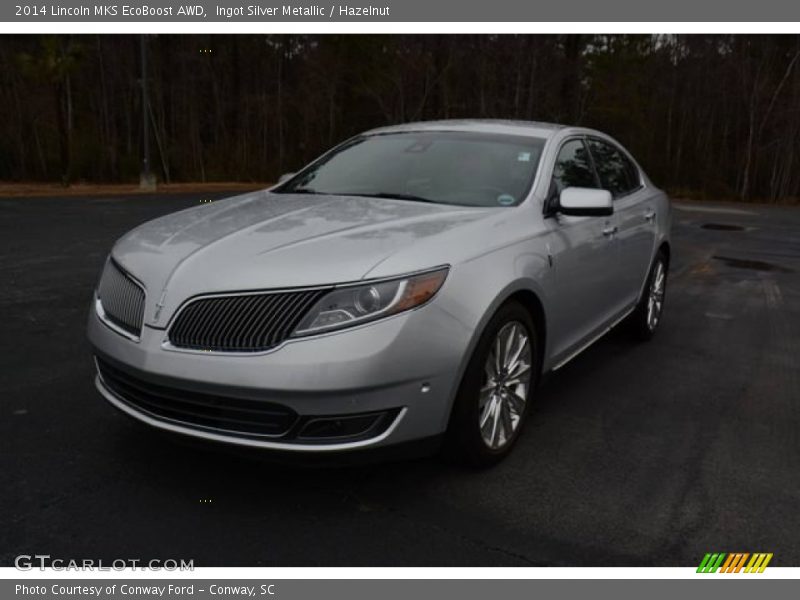 Ingot Silver Metallic / Hazelnut 2014 Lincoln MKS EcoBoost AWD