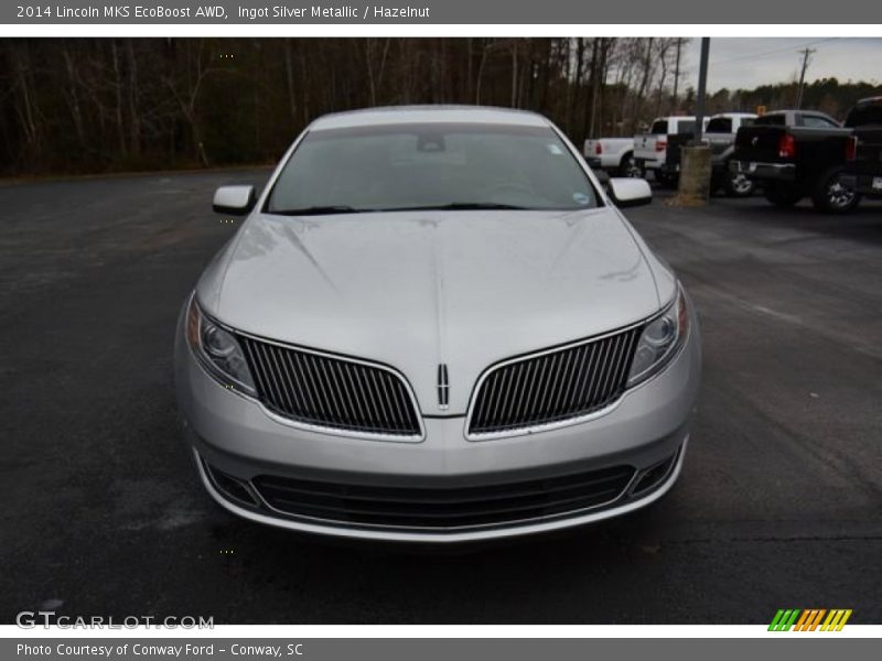 Ingot Silver Metallic / Hazelnut 2014 Lincoln MKS EcoBoost AWD