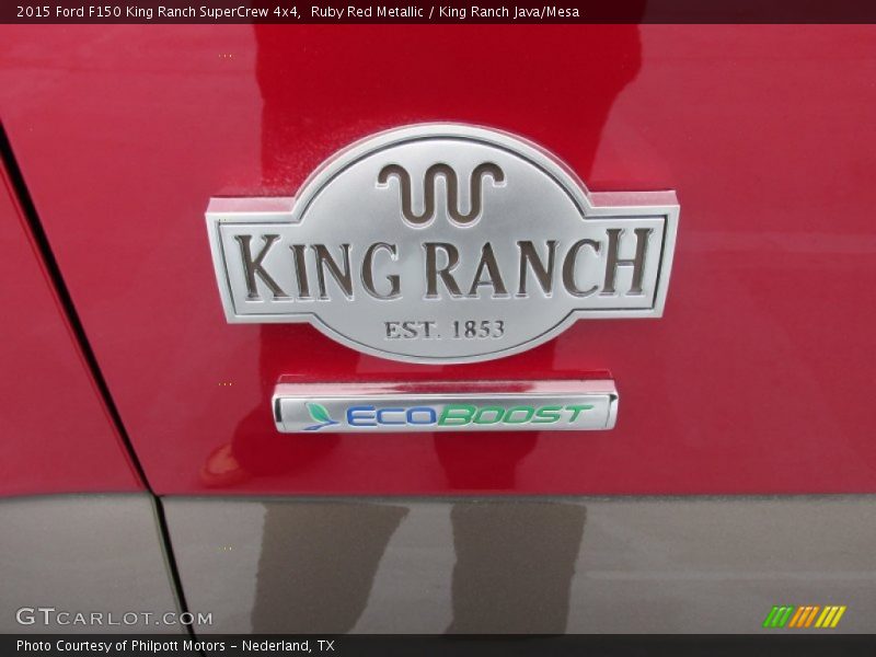 Ruby Red Metallic / King Ranch Java/Mesa 2015 Ford F150 King Ranch SuperCrew 4x4