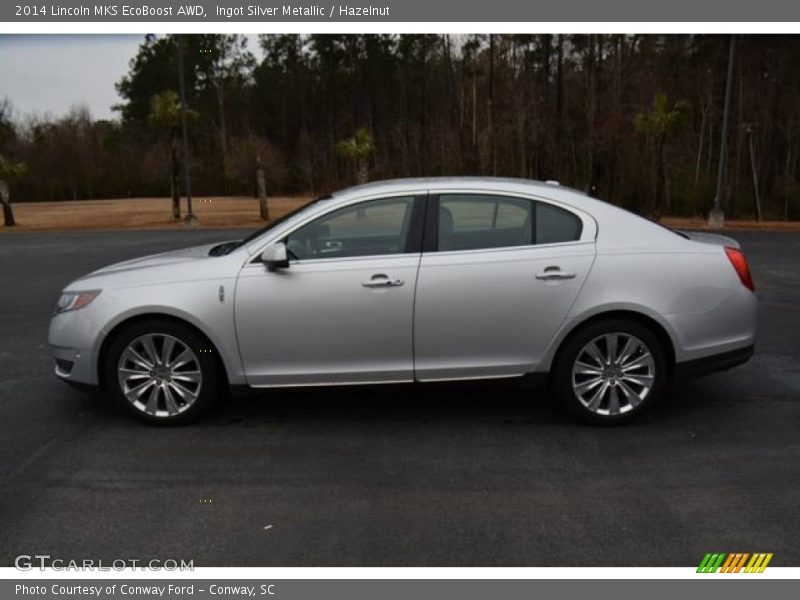 Ingot Silver Metallic / Hazelnut 2014 Lincoln MKS EcoBoost AWD