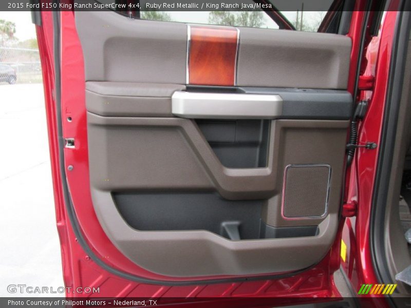 Ruby Red Metallic / King Ranch Java/Mesa 2015 Ford F150 King Ranch SuperCrew 4x4
