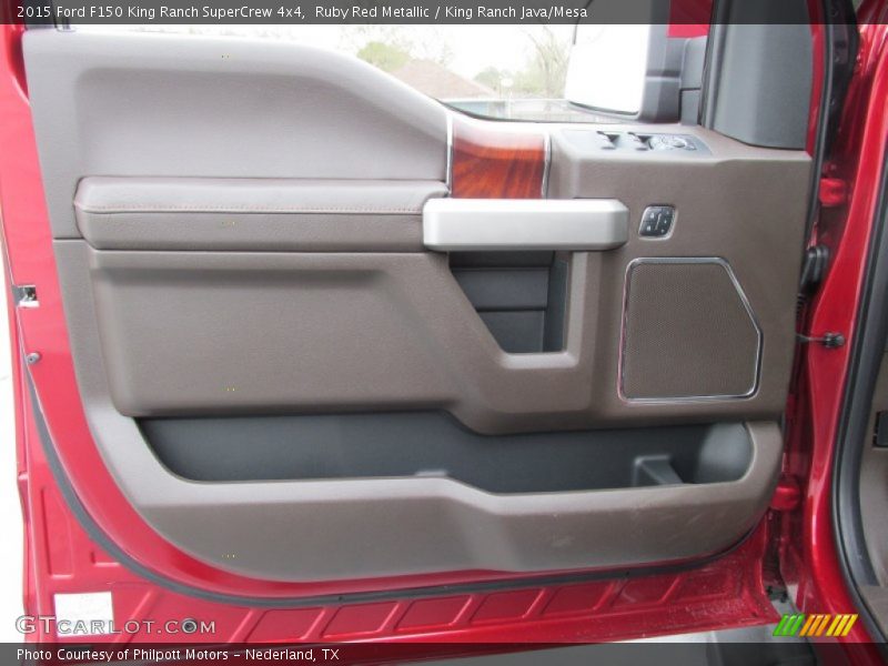 Ruby Red Metallic / King Ranch Java/Mesa 2015 Ford F150 King Ranch SuperCrew 4x4