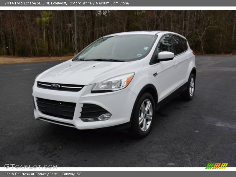 Oxford White / Medium Light Stone 2014 Ford Escape SE 2.0L EcoBoost