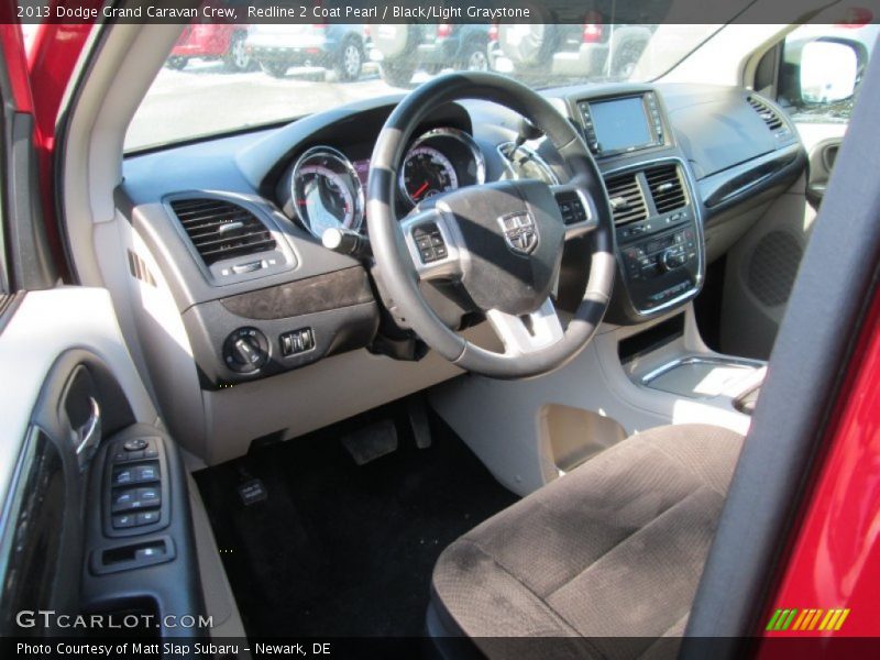 Redline 2 Coat Pearl / Black/Light Graystone 2013 Dodge Grand Caravan Crew