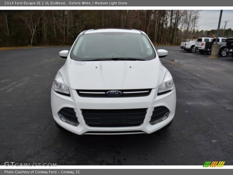 Oxford White / Medium Light Stone 2014 Ford Escape SE 2.0L EcoBoost
