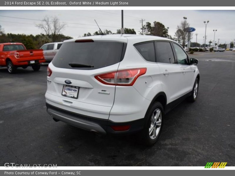 Oxford White / Medium Light Stone 2014 Ford Escape SE 2.0L EcoBoost