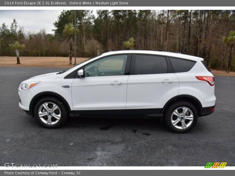 Oxford White / Medium Light Stone 2014 Ford Escape SE 2.0L EcoBoost