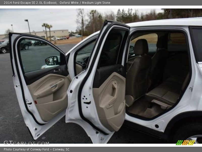 Oxford White / Medium Light Stone 2014 Ford Escape SE 2.0L EcoBoost