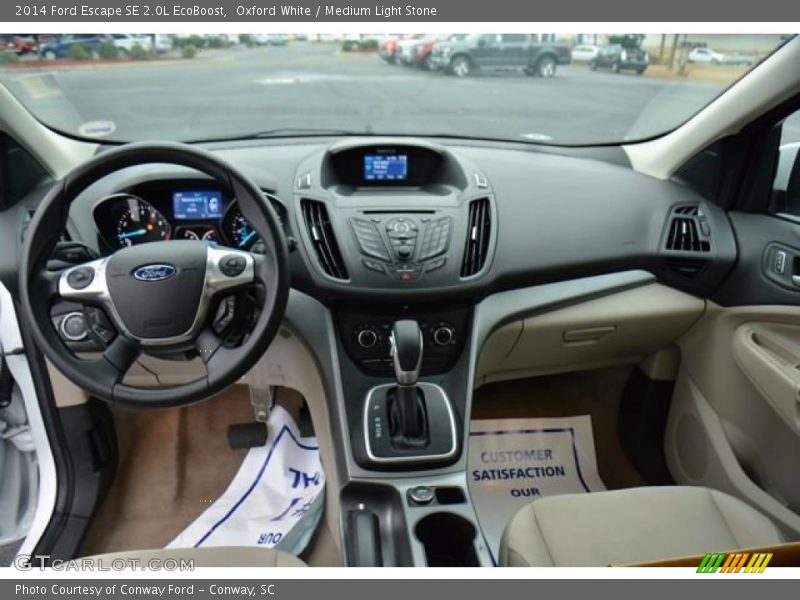 Oxford White / Medium Light Stone 2014 Ford Escape SE 2.0L EcoBoost