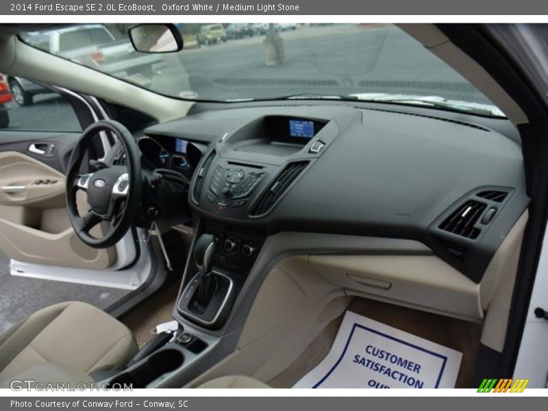 Oxford White / Medium Light Stone 2014 Ford Escape SE 2.0L EcoBoost