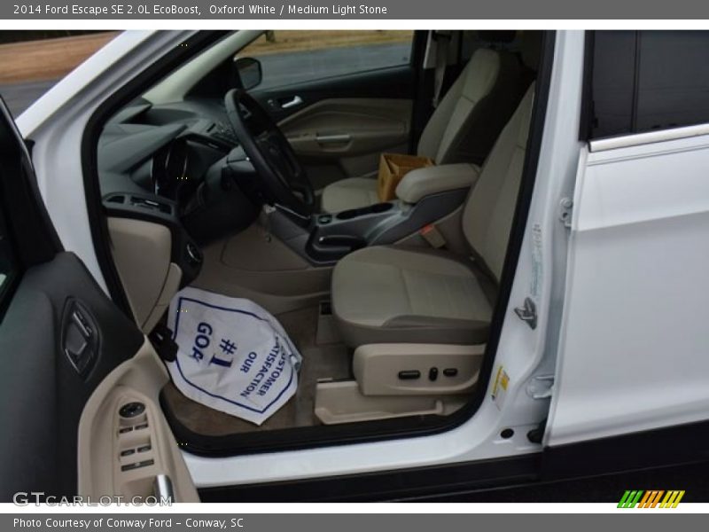 Oxford White / Medium Light Stone 2014 Ford Escape SE 2.0L EcoBoost