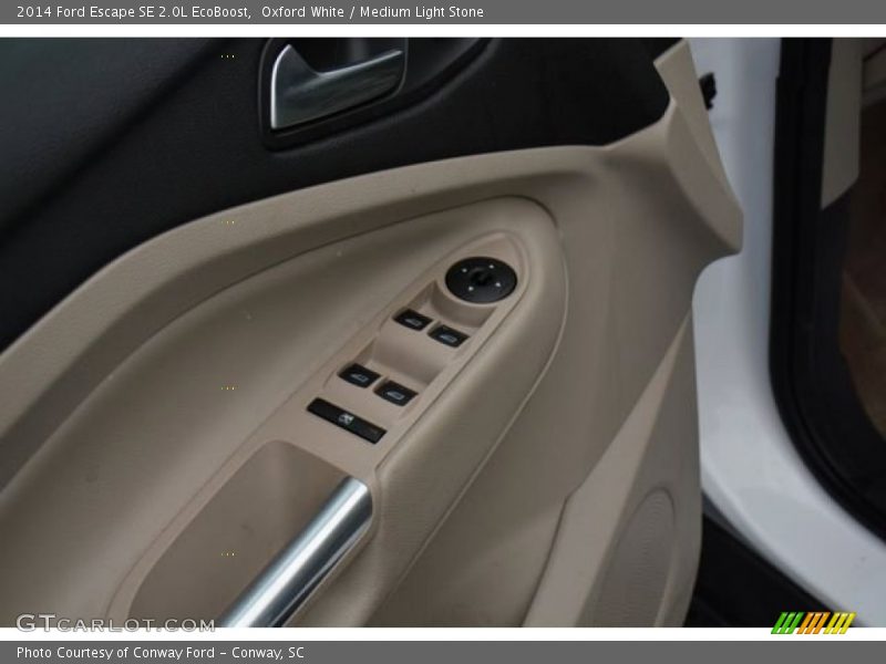Oxford White / Medium Light Stone 2014 Ford Escape SE 2.0L EcoBoost