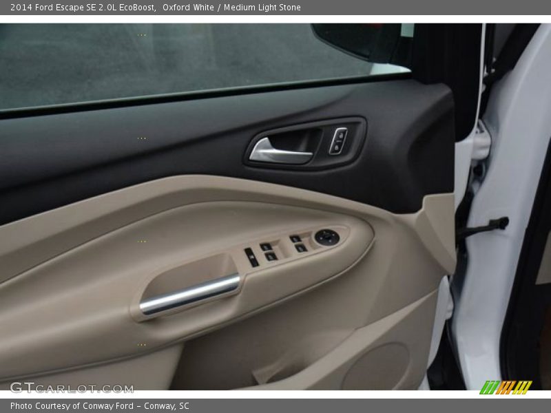 Oxford White / Medium Light Stone 2014 Ford Escape SE 2.0L EcoBoost