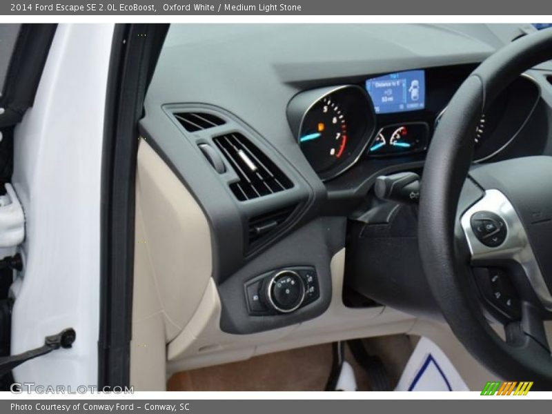 Oxford White / Medium Light Stone 2014 Ford Escape SE 2.0L EcoBoost