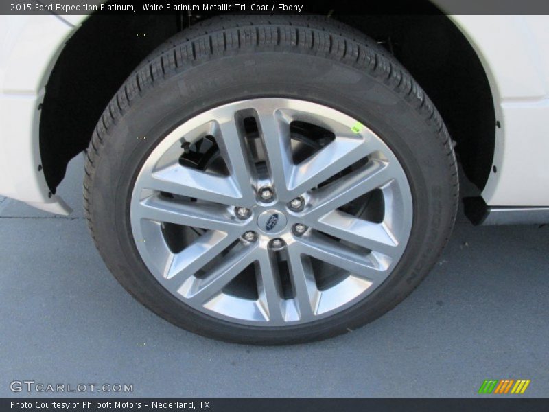 White Platinum Metallic Tri-Coat / Ebony 2015 Ford Expedition Platinum