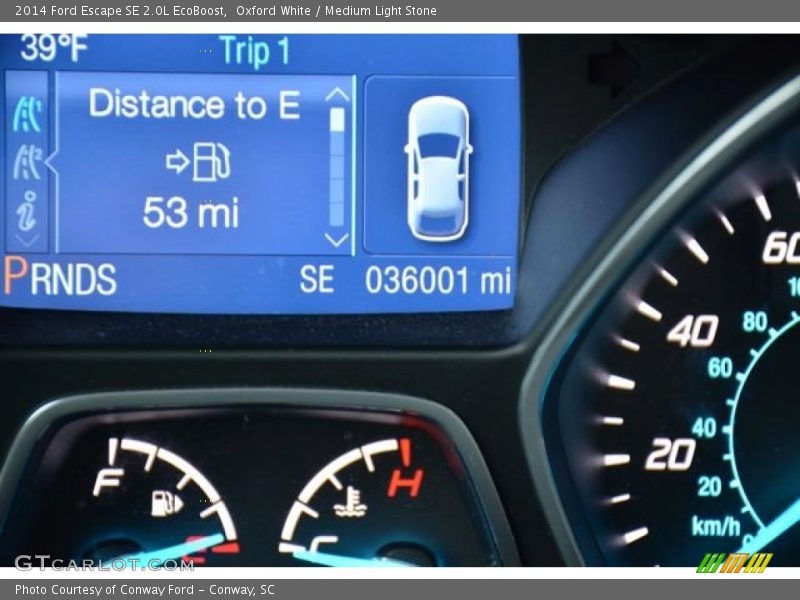 Oxford White / Medium Light Stone 2014 Ford Escape SE 2.0L EcoBoost