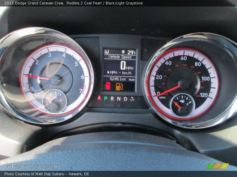 Redline 2 Coat Pearl / Black/Light Graystone 2013 Dodge Grand Caravan Crew