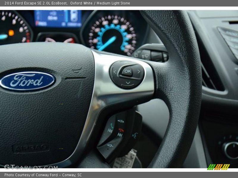 Oxford White / Medium Light Stone 2014 Ford Escape SE 2.0L EcoBoost